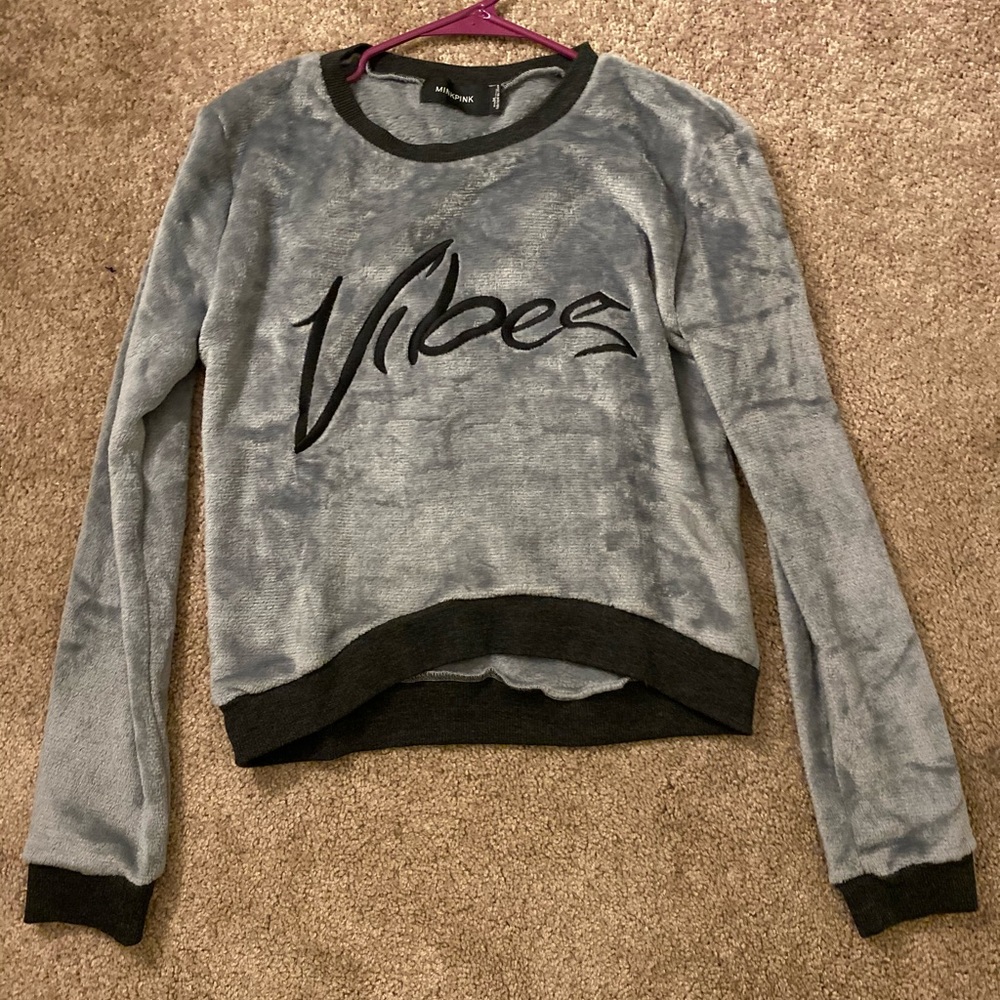 MINKPINK ‘Vibes’ Fleece Crewneck